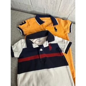 Ralph Lauren Baby Boy Polo Rompers Size 6M